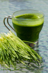 Green juice in glass