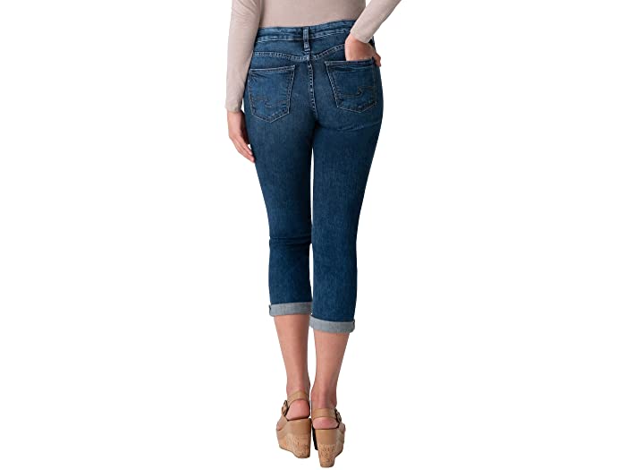 Suki Mid Rise Capri - Dark Wash Indigo