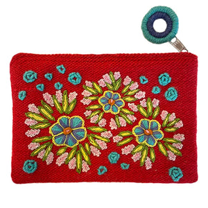 Needlework Zip Clutch