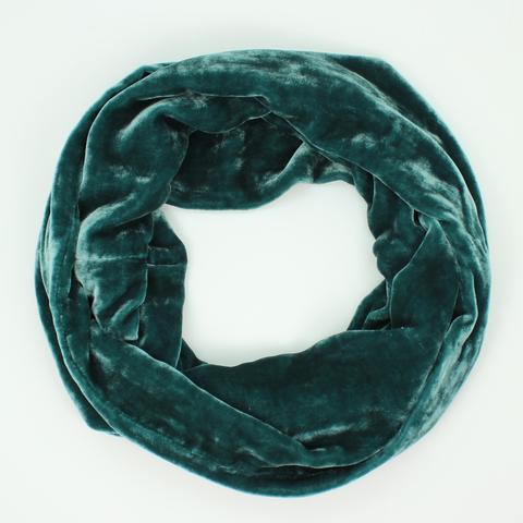 Silk Velvet Infinity Scarf