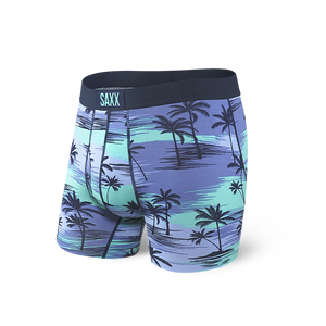 Ultra Men's Boxer Brief - Blue Palm Sunset