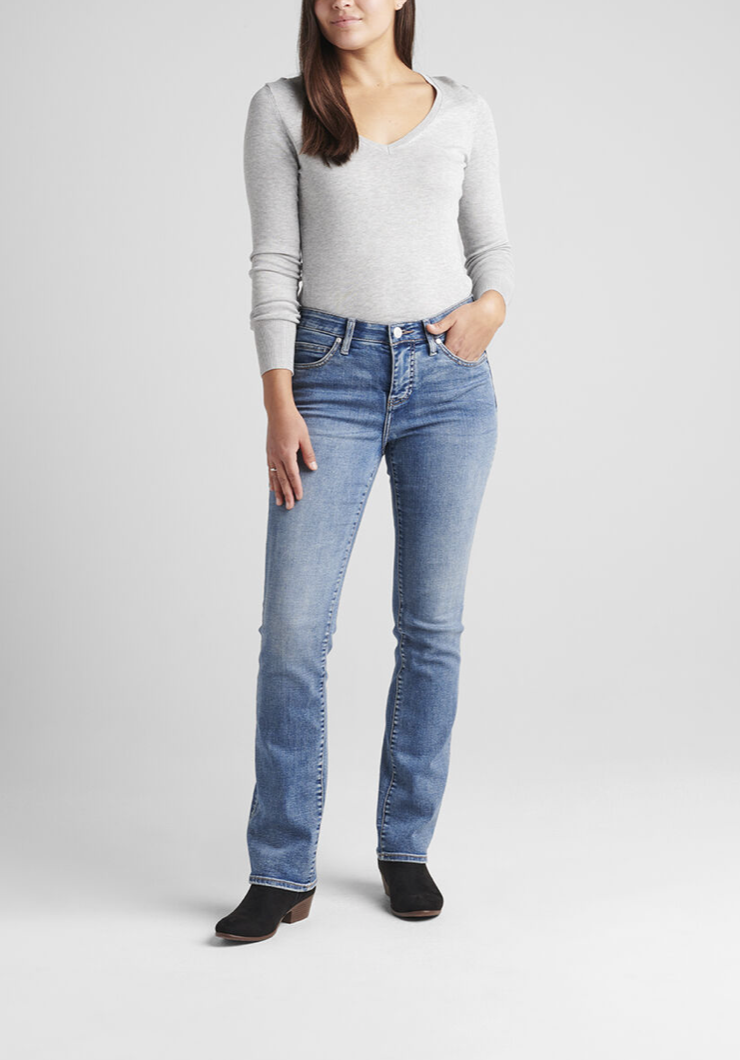 Eloise Mid Rise Bootcut - Mid Vintage