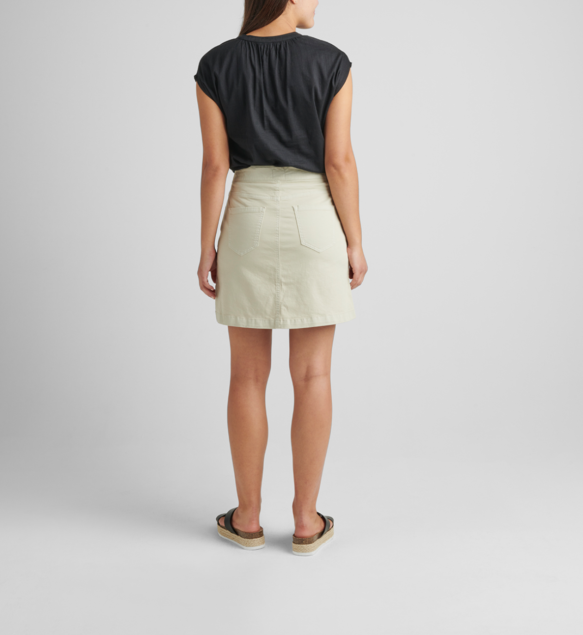 On The Go Pull-On Skort - Stone