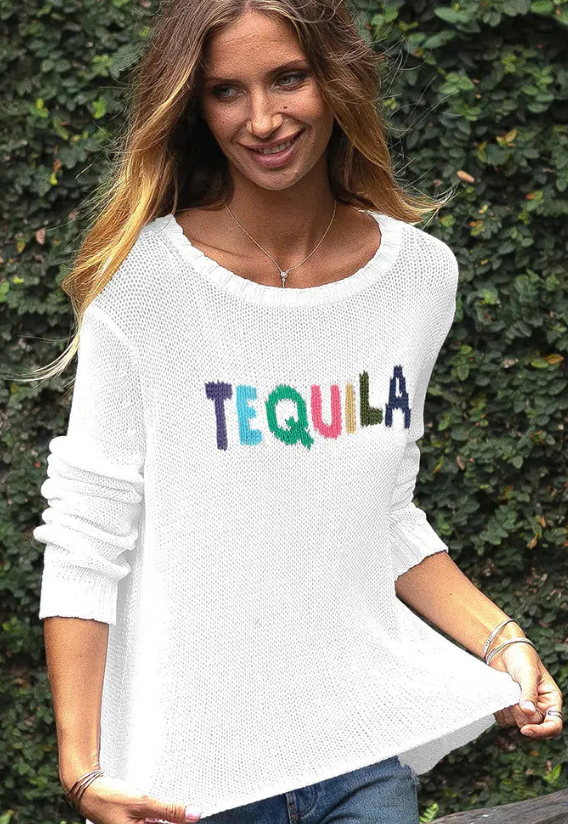 Tequila Crew Cotton Sweater