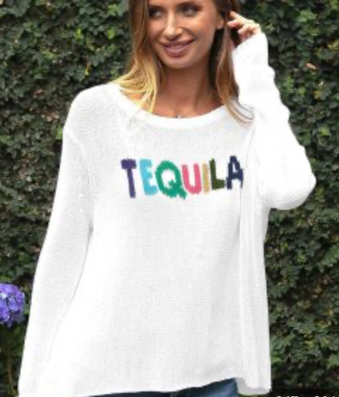 Tequila Crew Cotton Sweater
