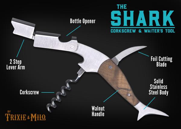 The Shark Corkscrew & Waiter's Tool