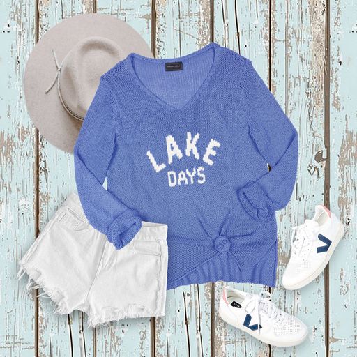 Lake Days Cotton Vneck