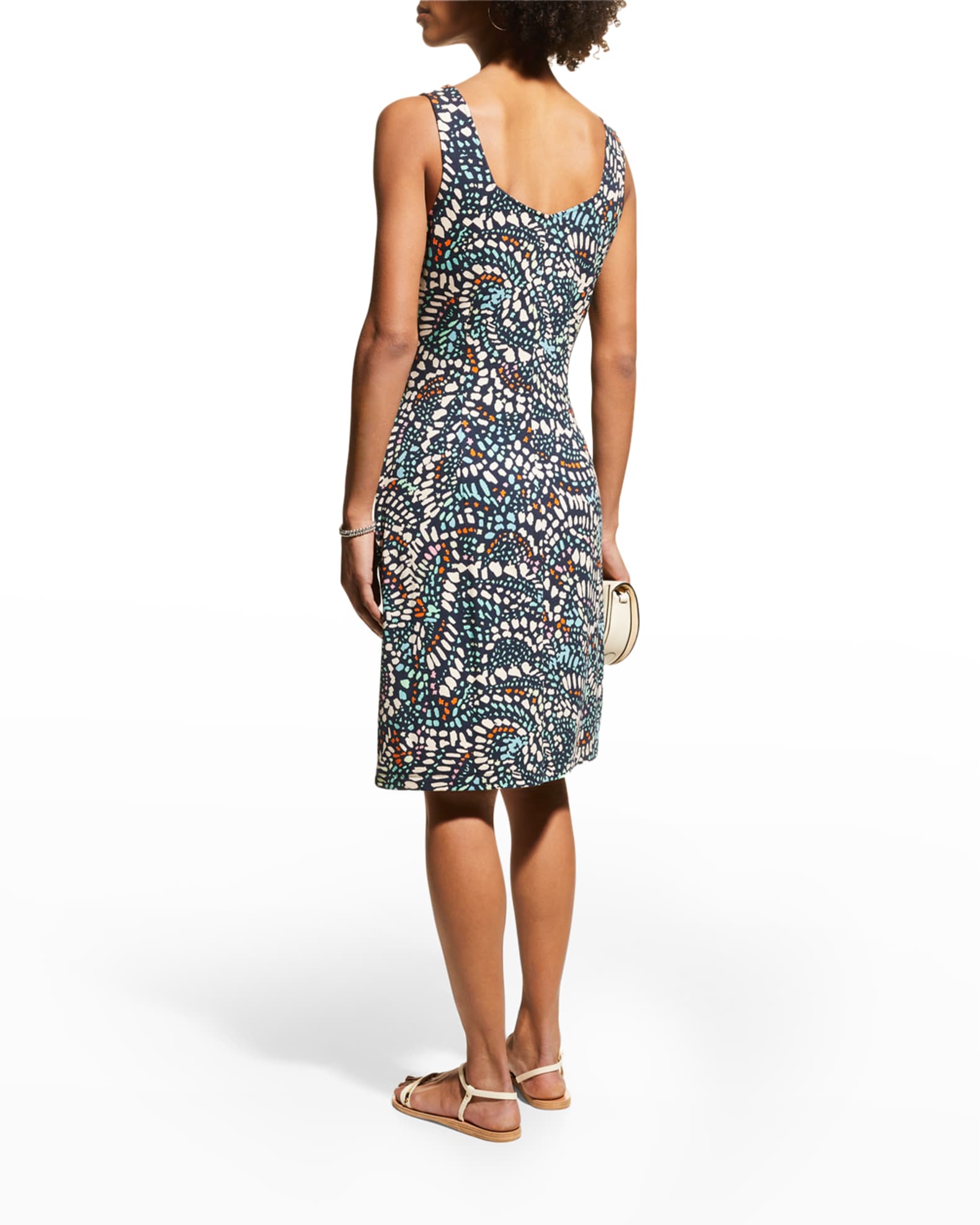 Mosaic Dots Side-Twist Dress