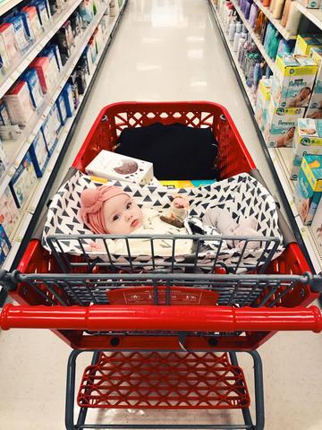 car seat grocery cart