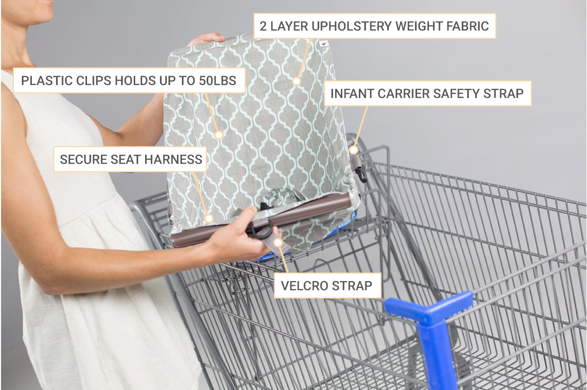 Baby shopping cart safety