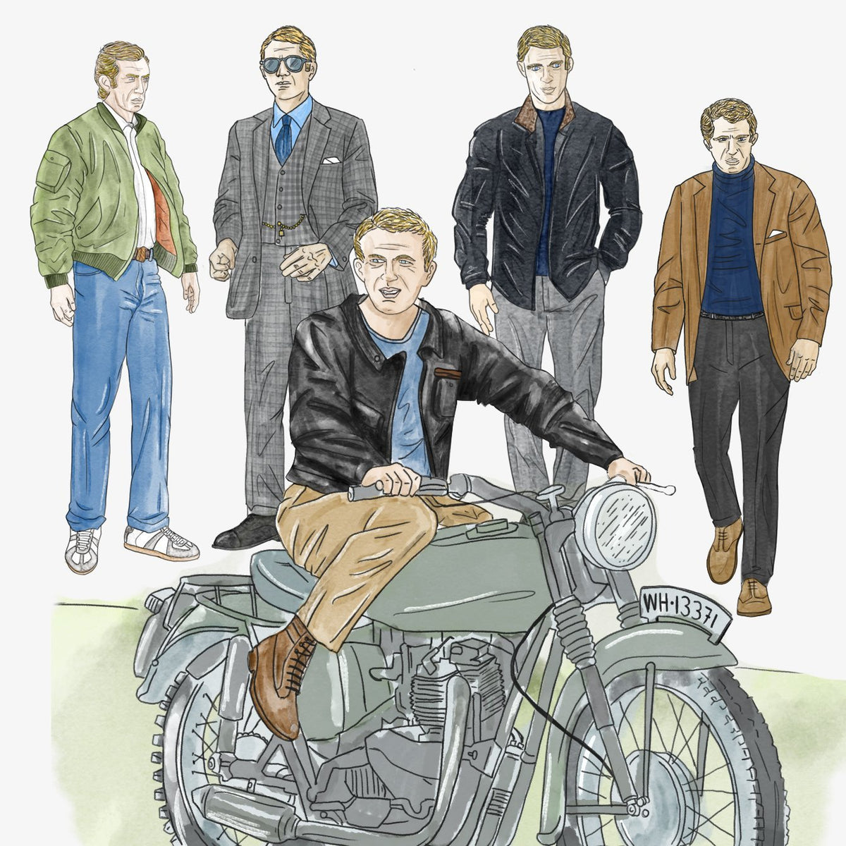 steve mcqueen style jacket