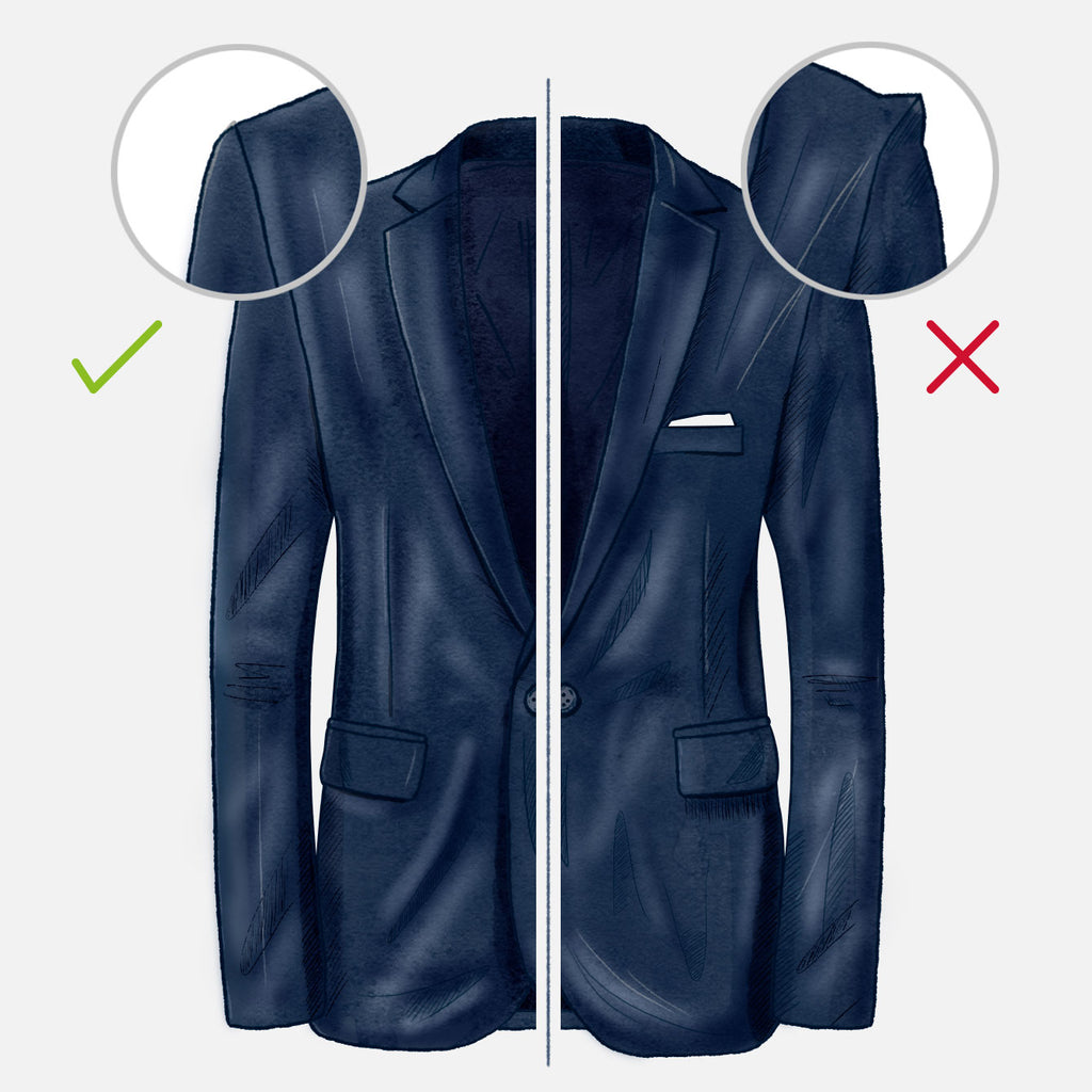 how should your suit fit shoulders
