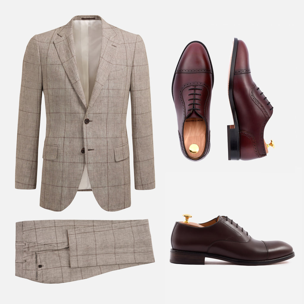 alternative shoes to black brown suit