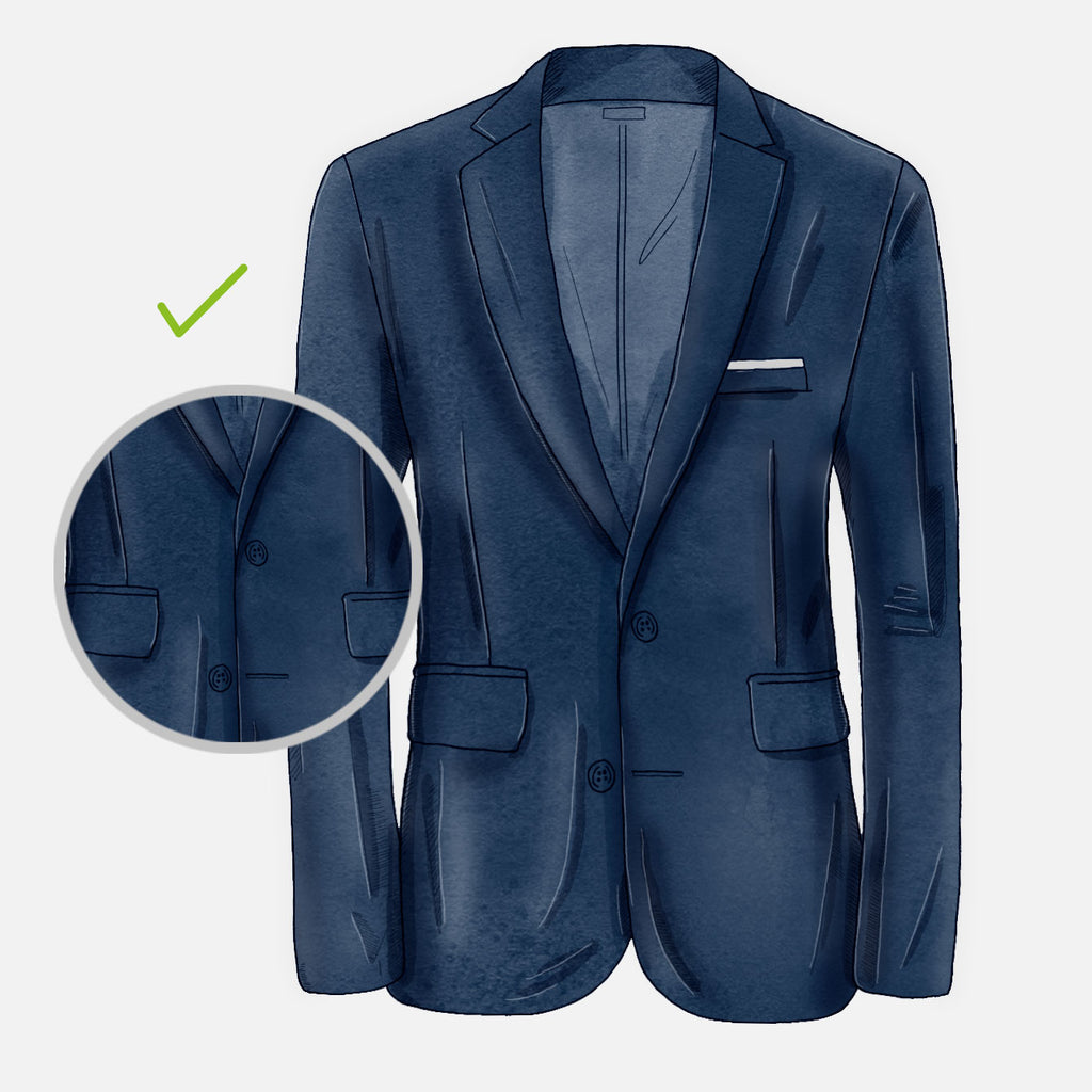 how should your suit fit buttoning lapel good