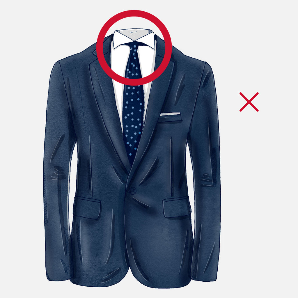how should your suit fit collar gap bad