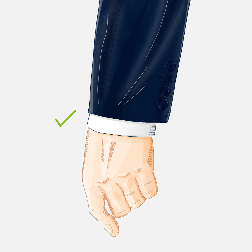 how should your suit fit sleeve good