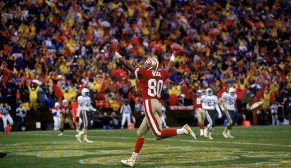 Jerry Rice 80 catches 101st TD