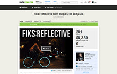 Fiks:Reflective started as a Kickstarter project to make people riding bikes visible at night.