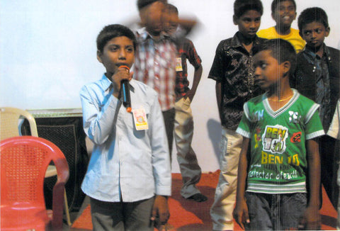 Children praising God in Church.