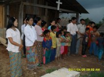 A church service in Myanmar.