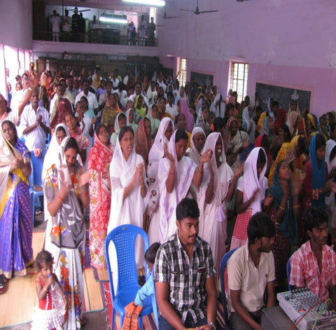 A church service at Rev. Benjamin's church.