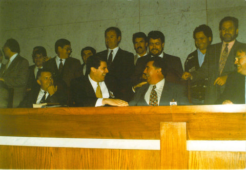 Rev. Josue Yrion y Pr. Hedito Espinoza en Chile.