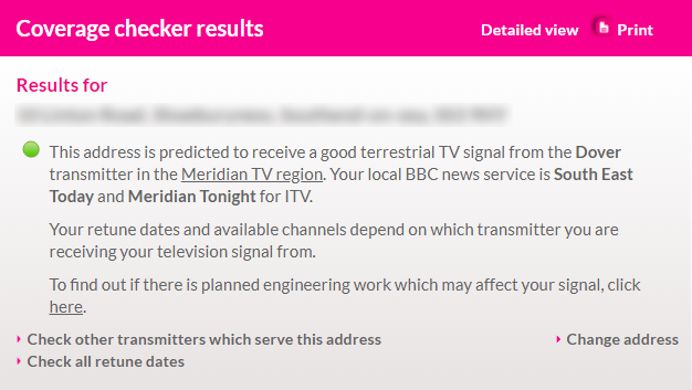 Coverage checker results