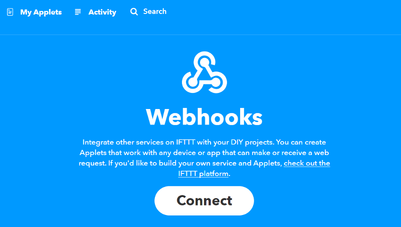 IFTTT Webhooks