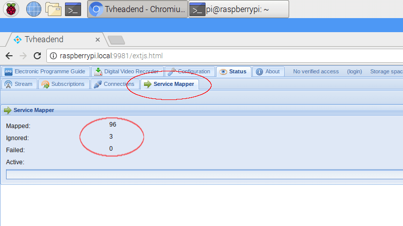 tvheadend map services step 3