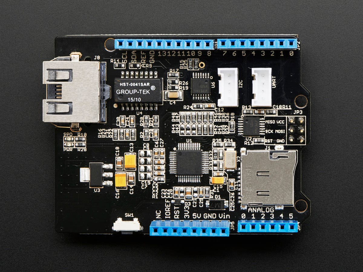 Ethernet Shield for Arduino - W5500 Chipset - The Pi Hut