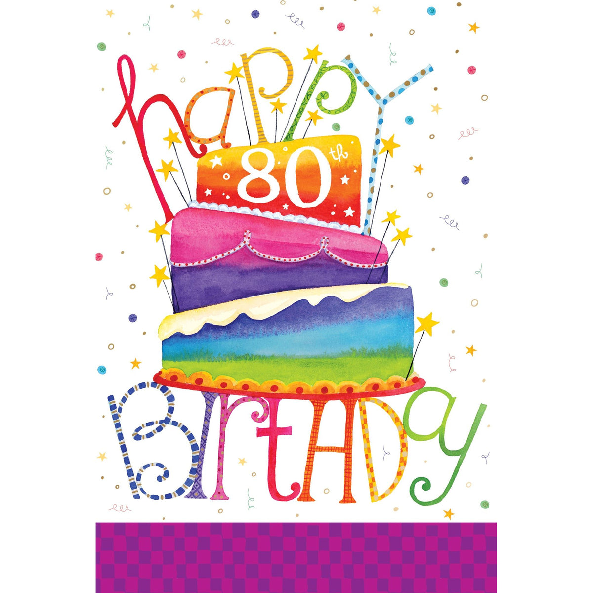 80th-birthday-card-with-colorful-cake