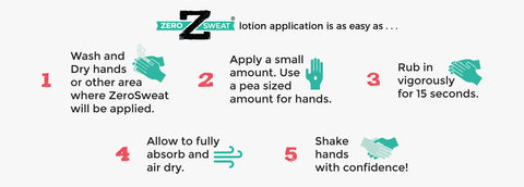 Infographic with ideas to get rid of clammy hands