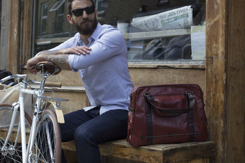 Duke Leather Pannier available at Le Velo Victoria