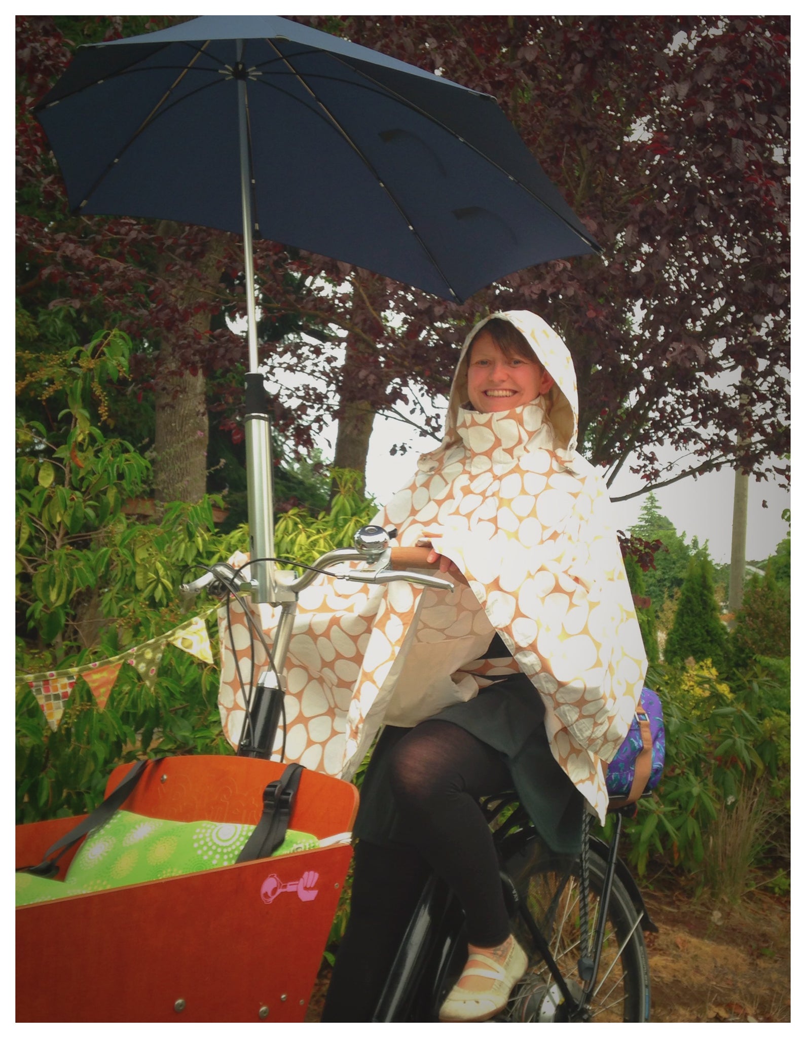 Olena Russell's curated picks for summer cycling for Le Velo Victoria Featuring HappyRainyDays Rain Capes