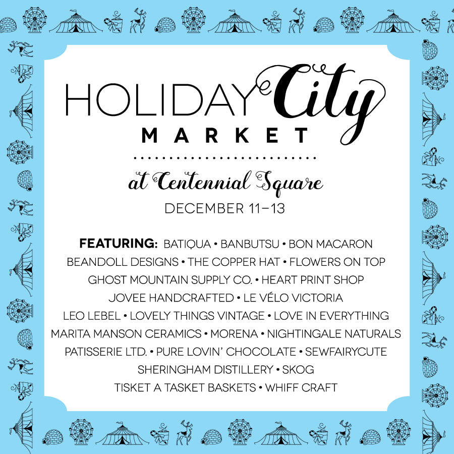 Join Le Velo at the Holiday in the City Market Dec. 11 - 12th