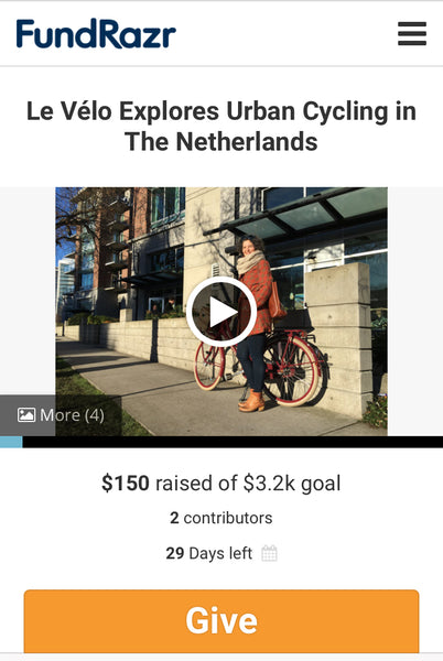 Crowdfunding campaign: Le Vélo Discovers the Netherlands