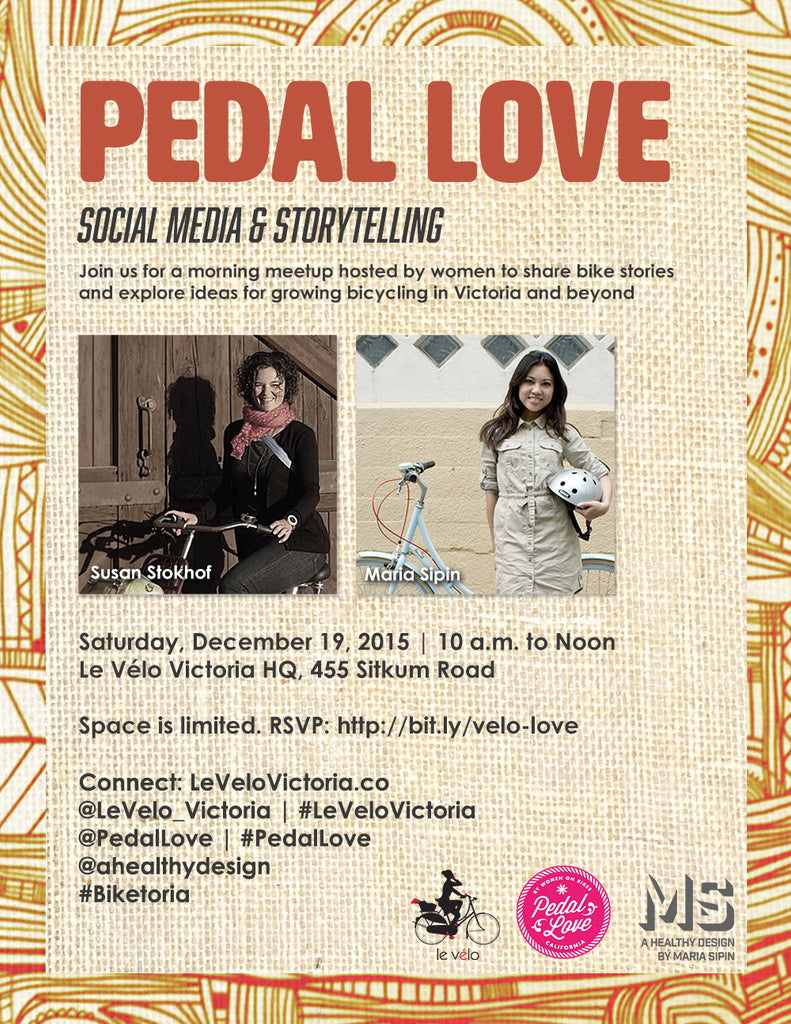 Pedal Love |A morning meet-up hosted by women to share bike stories and explore ideas for growing bicycling in Victoria and beyond