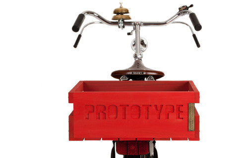 Bicycle crates available at Le Velo Victoria