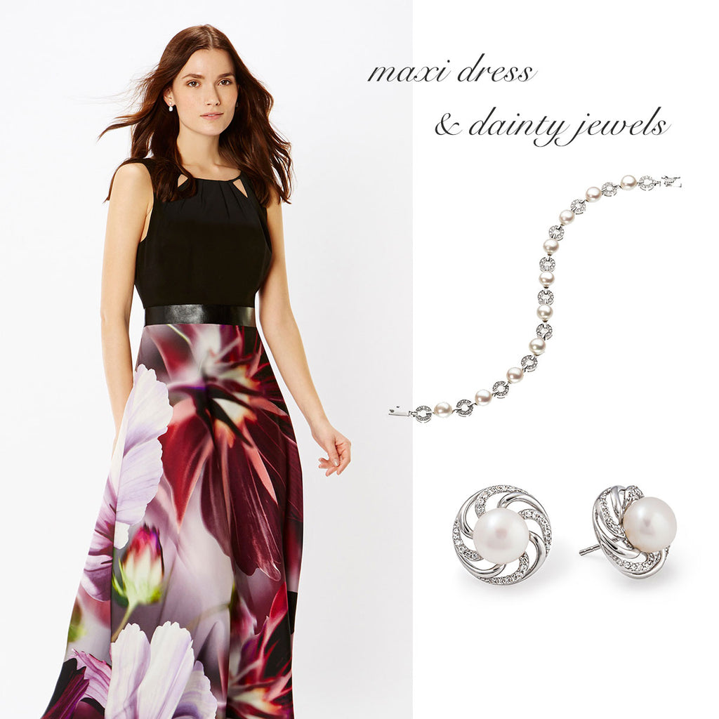 Maxi Dress & Dainty Jewels
