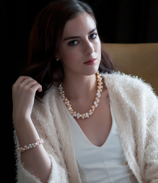 Chunky Flora Baroque Pearl Necklace