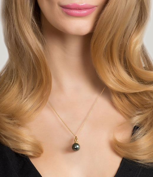 18ct Gold Tahitian Pearl Necklace
