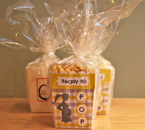 Ready to Pop Popcorn Box for Baby Shower