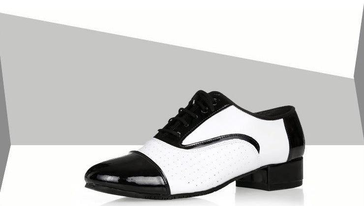 black and white dance shoes