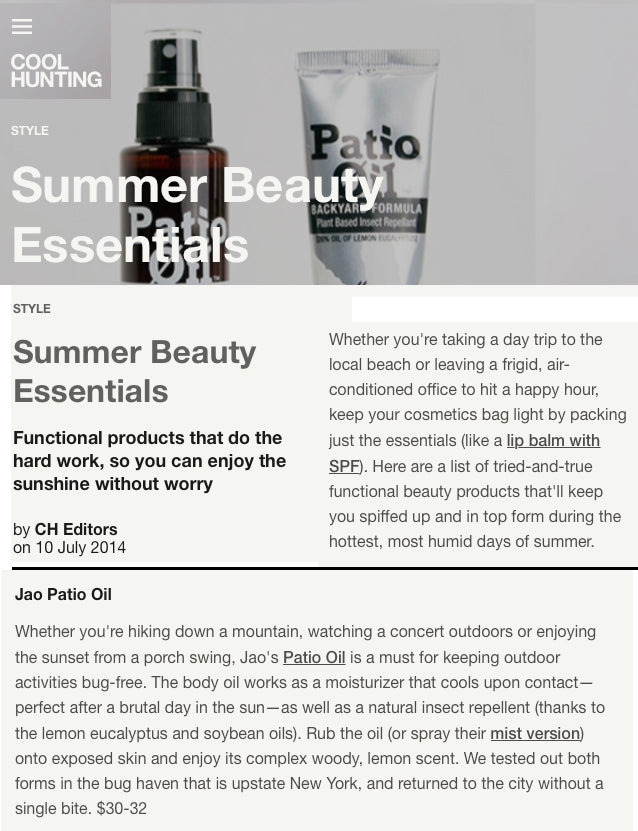 Cool Hunting Summer Beauty Essentials