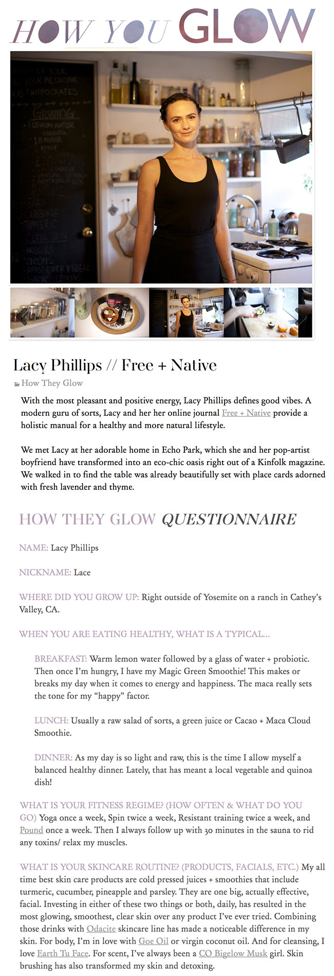 How You Glow: Lacy Phillips Glows with Goe