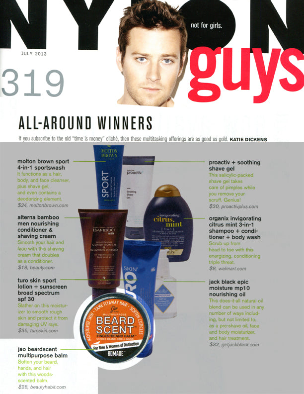 NYLON thinks BeardScent is as good as gold!