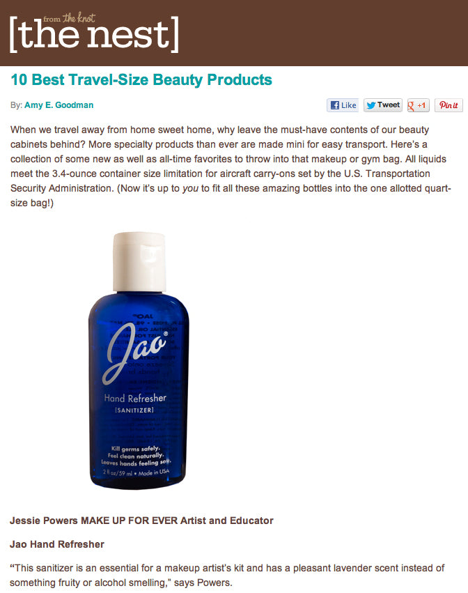 TheNest.com : Best Travel-Size Products = JAO