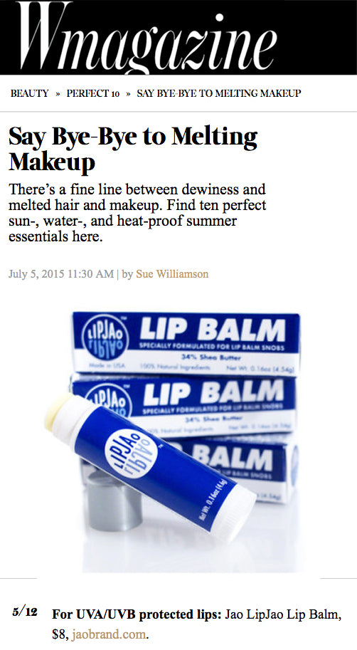 W Magazine : Heatproof Makeup