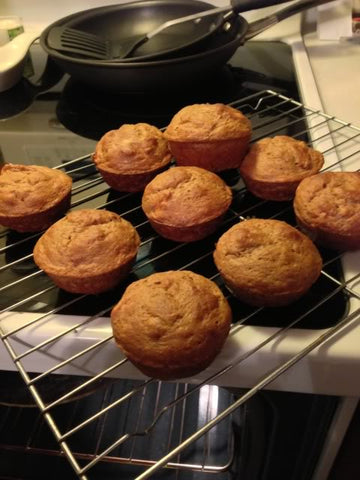 Smooth Chocolate Protein Muffins