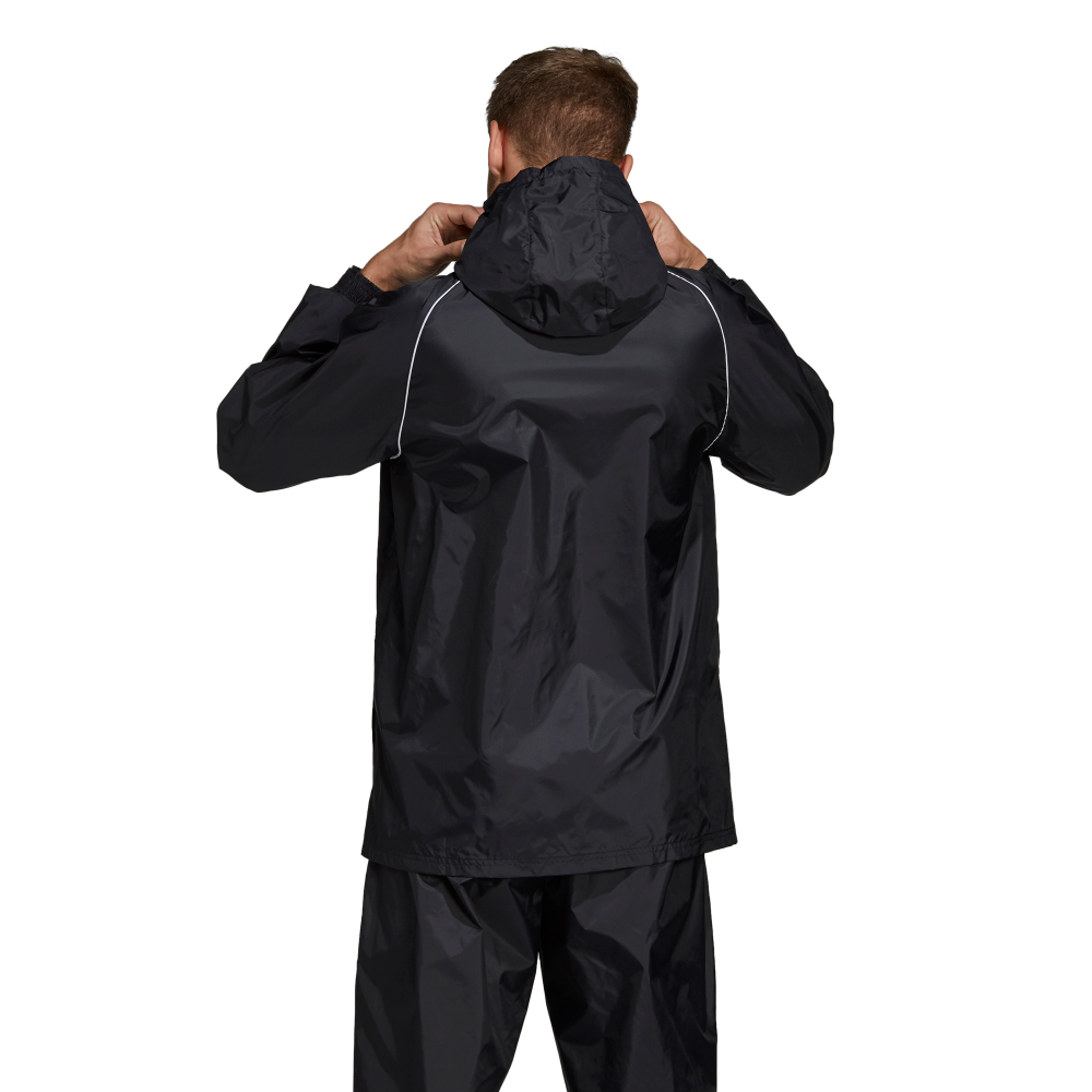 Ant helper Props Adidas Core Rain Jacket - Adult - Black / White – Playmaker Sports